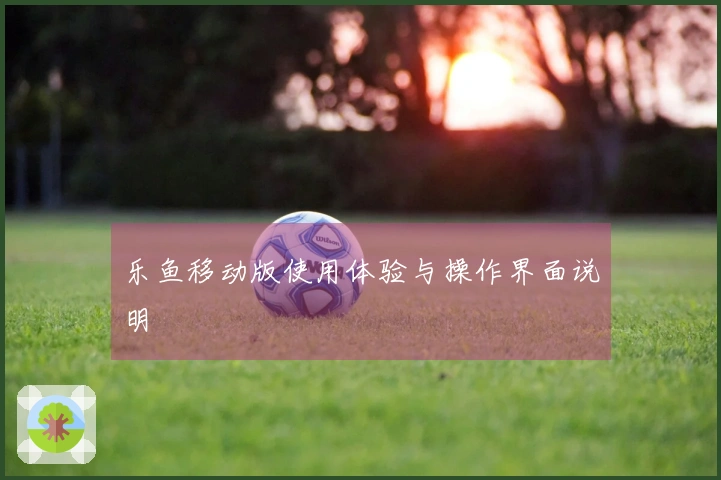 乐鱼移动版使用体验与操作界面说明